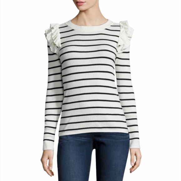 a.n.a Sweaters - STYLUS SWEATER WHITE BLACK